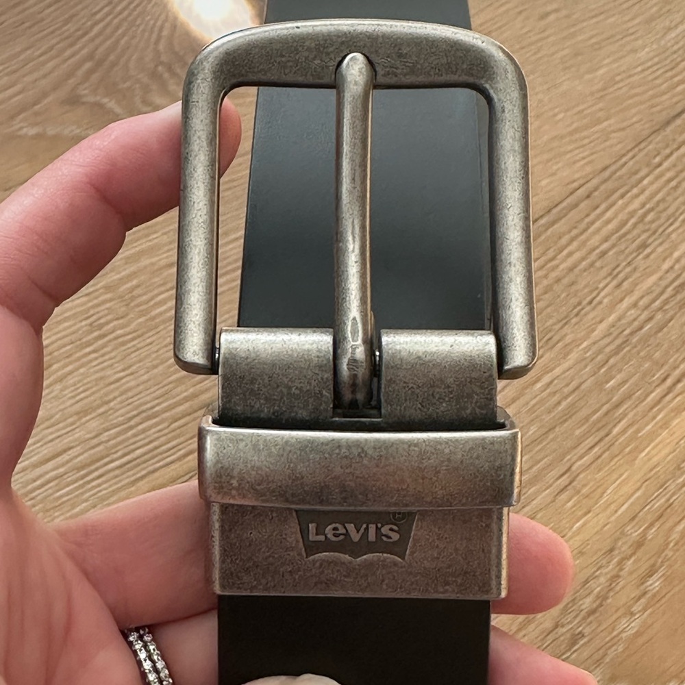 Levis Men’s Black Leather Belt